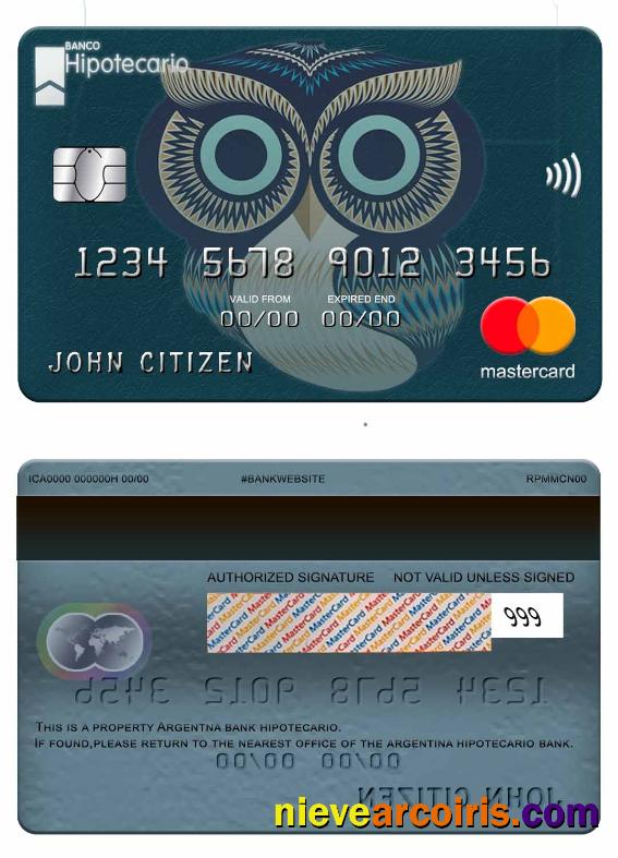 Argentina Hipotecario Bank mastercard
